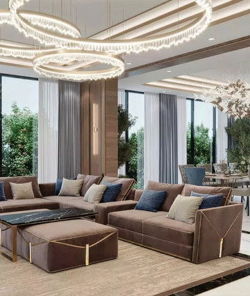 Дизайн интерьера и комплексная отделка виллы в Дубае