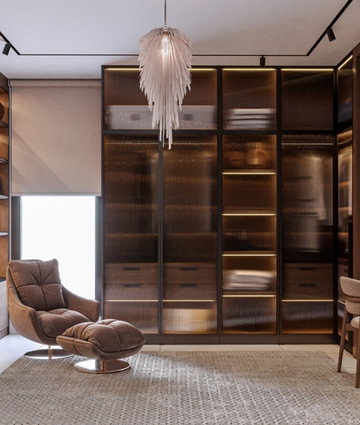 Modern dressing room decoration