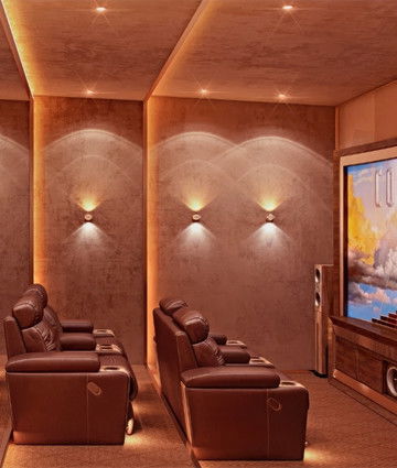 Home cinema interior decoration