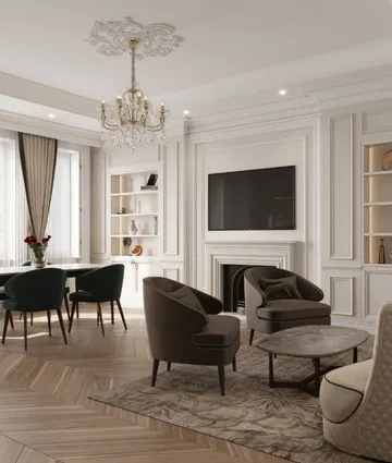 Luxury apartment renovation on Chelsea Street in London