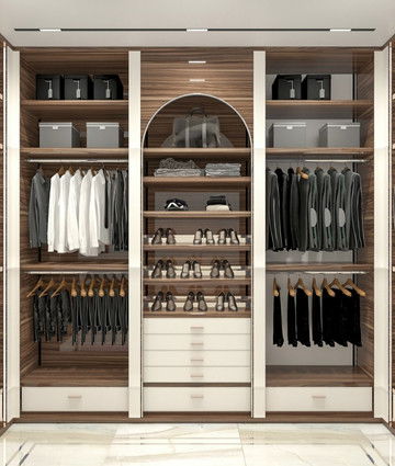 Очаровательная гардеробная на мансарде в Абу-Даби