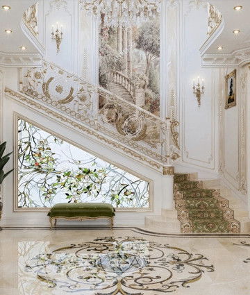 Классический дизайн виллы в Иордании