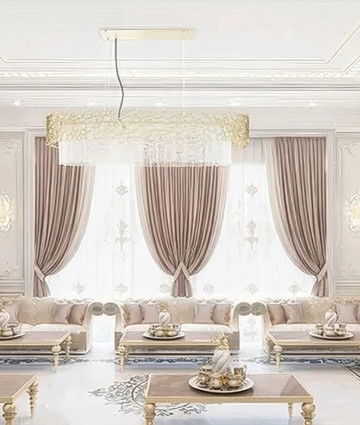 Дизайн виллы в Катаре — роскошный интерьер