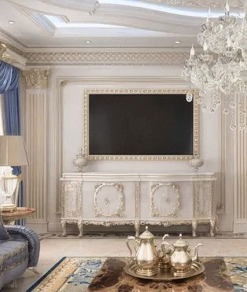 Современная классика в интерьере виллы