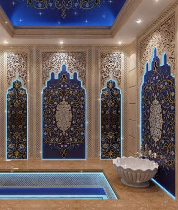 Планировка интерьера спа и фитнеса