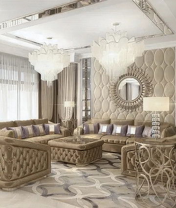 Интерьер виллы в Дубае: современная классика с ар-деко