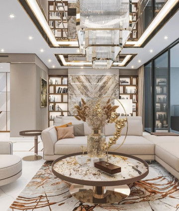 Дизайн и поставка мебели для пентхауса Роял Атлантик (Royal Atlantic) в Дубае