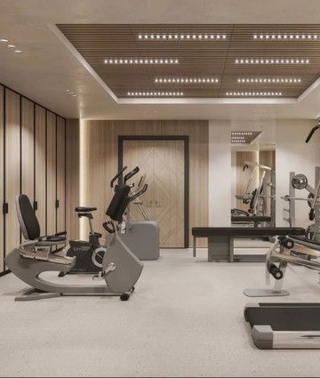 Креативный современный дизайн интерьера квартиры в Дубае