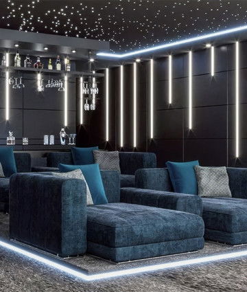 INTERIOR DESIGN LUXURY CINEMA ROOM