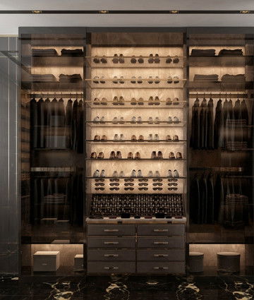 Дизайн уютной гардеробной