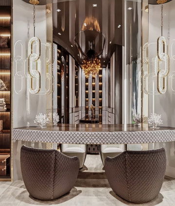 Гламурный дизайн гардеробной