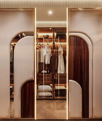 Премиальный интерьер гардеробной и столярные решения