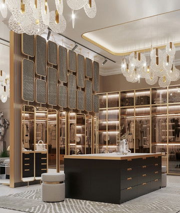 Роскошный дизайн гардеробной в Саудовской Аравии