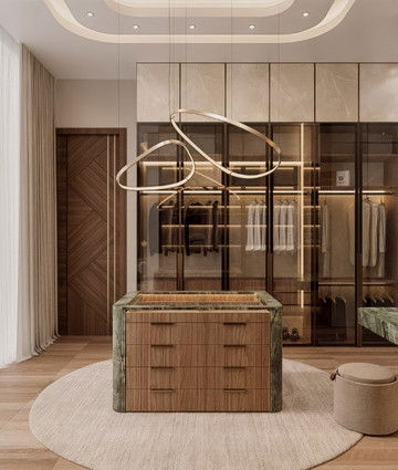 Интерьер гардеробной — Пальма Джумейра