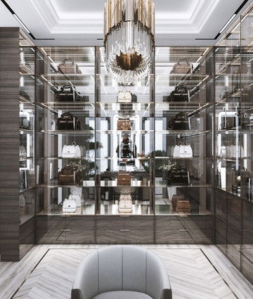 Современный дизайн гардеробной в Дубае — Антонович Дизайн