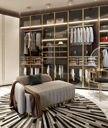 Изысканный дизайн гардеробной