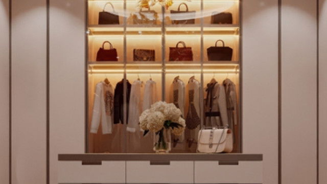 غرفة الملابس الأنيقة