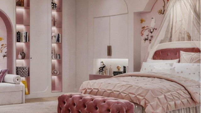 Отделка интерьера в Дубае — минималистичная спальня для подростка