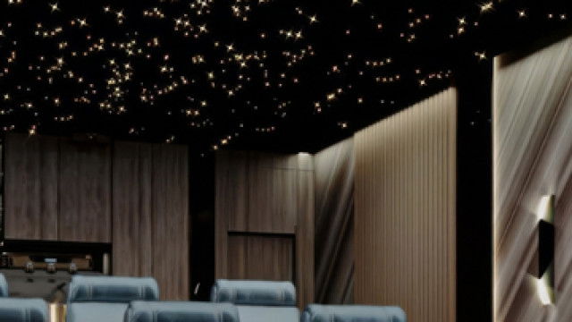 Home Cinema with Spacious Design for Immersive Interior