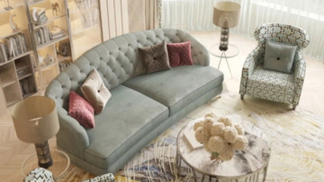 تصميم شقة فخم وفسيح في ابو ظبي