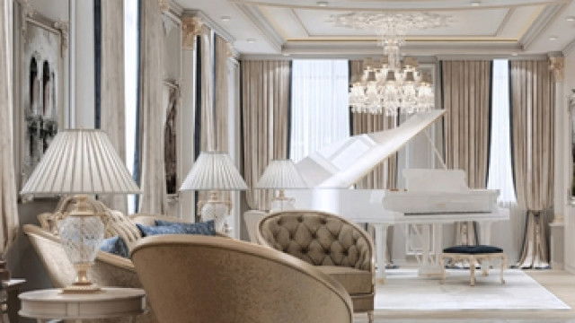 Классический дизайн виллы в Дубае