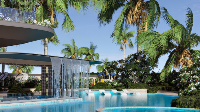 Modern Landscape Infinity Pool Build in Dubai