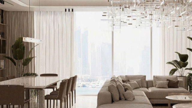 Oceana Adriatic, Пальма Джумейра, Дубай — современный дизайн интерьера квартиры и выполнение фит-аут