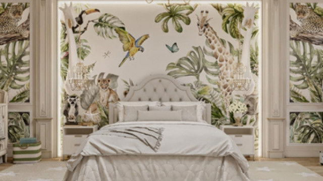 التصميم الداخلي الفاخر لغرفة الأطفال