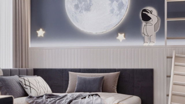 الغرفة الداخلية للطفولة مشرقة