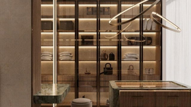 Mens wardrobe interior