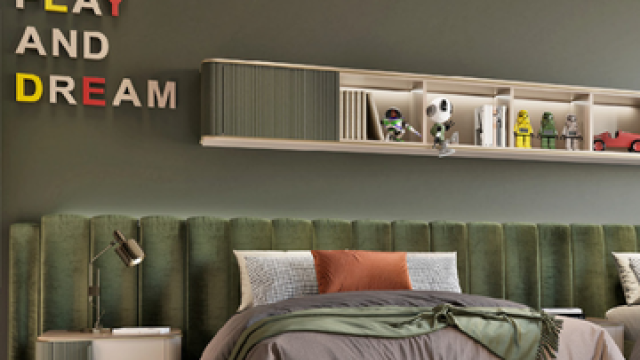 اثاث خشبي لغرفة الاطفال