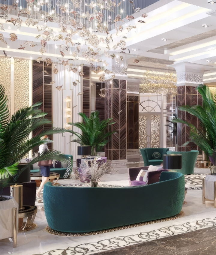 Interior design project for hotel 5 stars in Riyadh