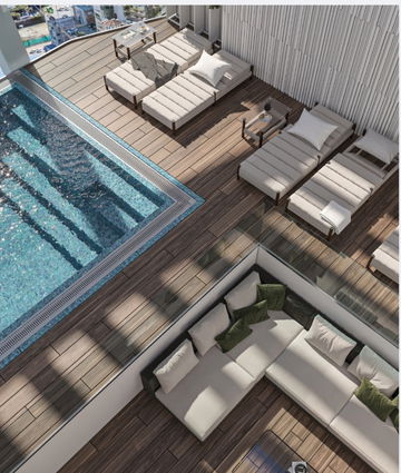 حمام سباحة فاخر