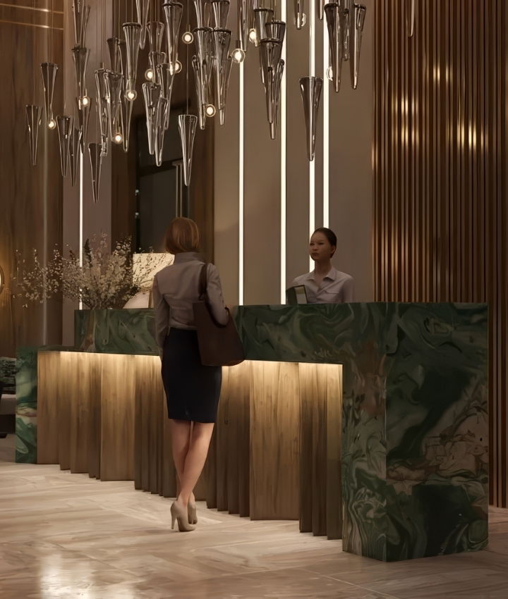 Hotel lobby design dubai