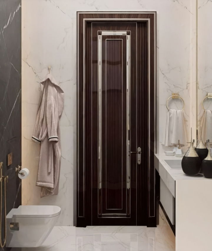 تصميم داخلي للحمام الحديث