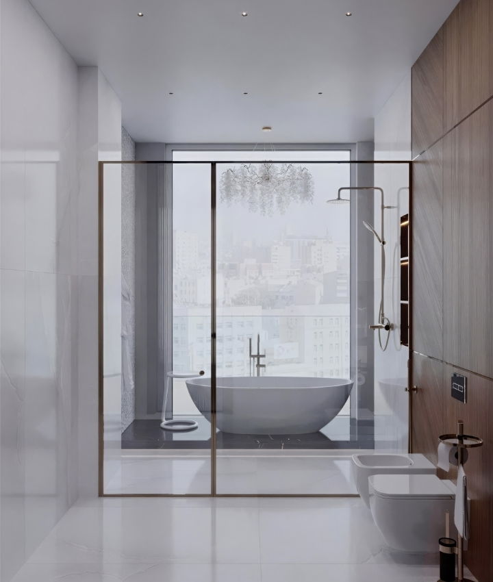 أفضل تصميم حمام بذوق رفيع