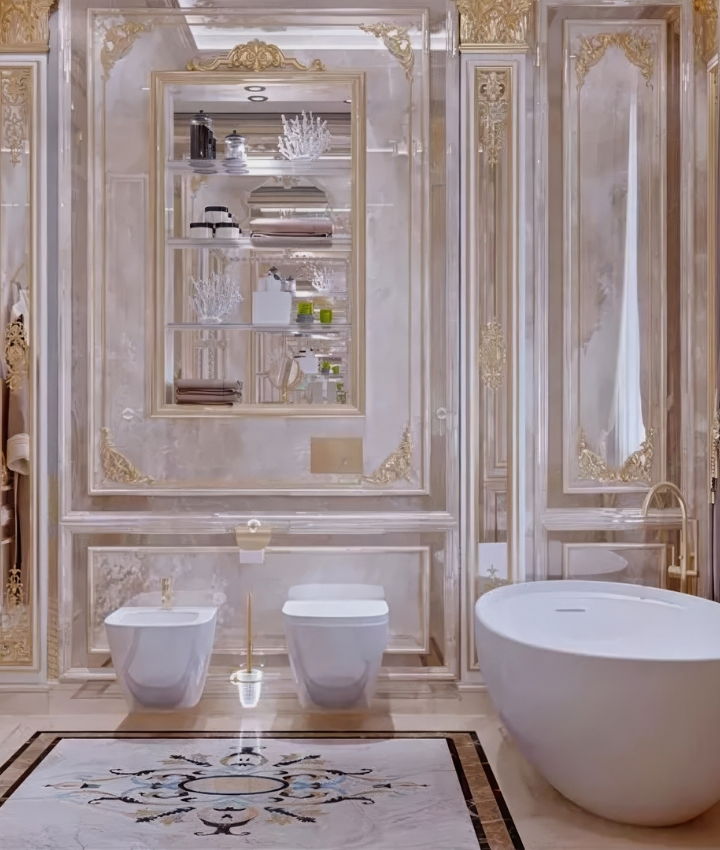 التصميم الداخلي الإبداعي للحمام