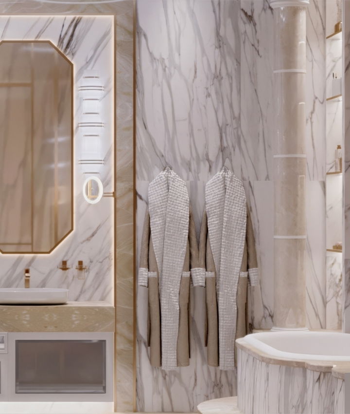 LUXURY BATHROOM INTERIOR DESIGN IN RIYADH