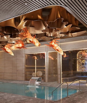 تصميم المنزل بركة