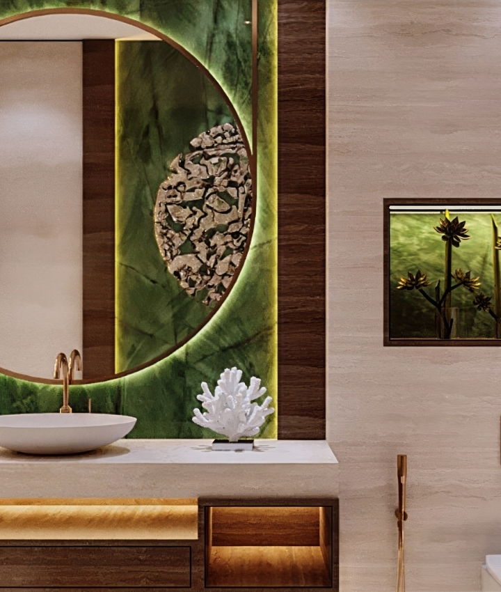 تصميم داخلي فاخر للحمام من كاترينا أنتونوفيتش