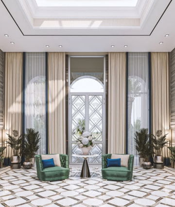 Royal Style Entrance Area in Nigeria