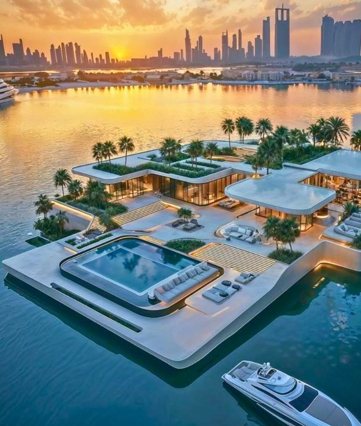 Floating Villas Waterfront Concept