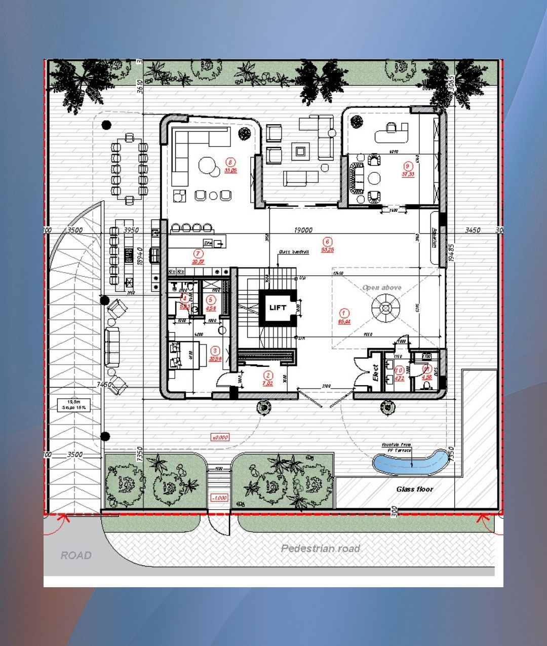 General plan of the territory