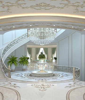 Villa hall entrance interior