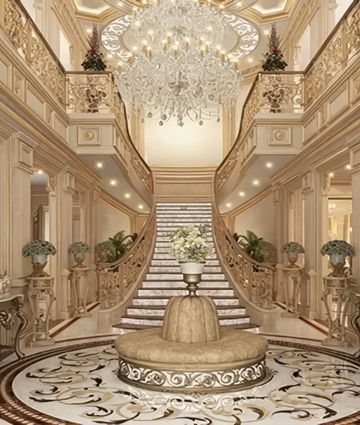 Splendid hall interior