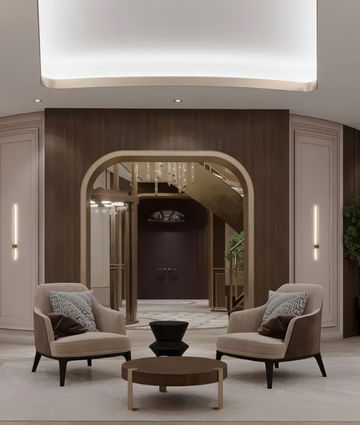 Main entrance Saudi villa