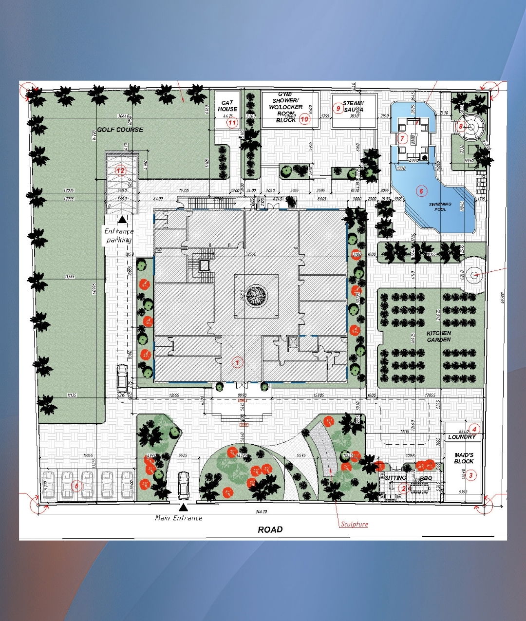 Luxury House Plan Villa 1