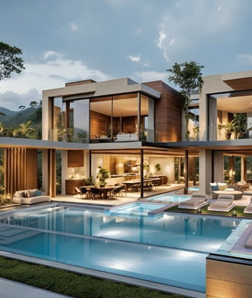 تصميم حمام سباحة مذهل