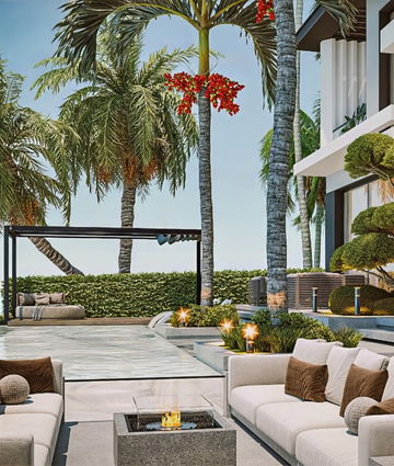 التصميم الداخلي الفاخر للمسبح