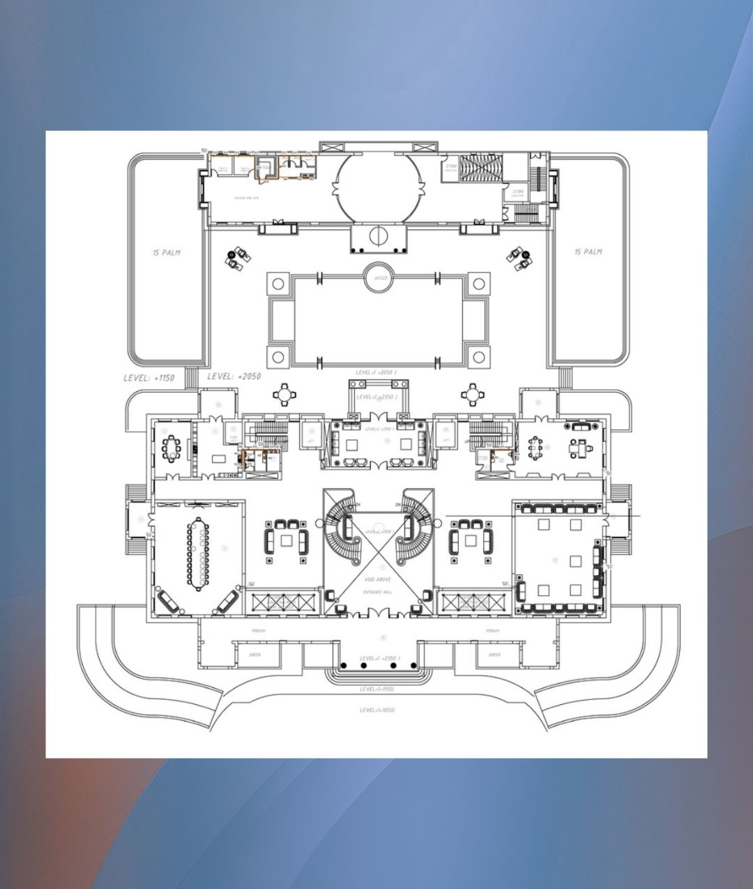 Villa floor plan in Dubai